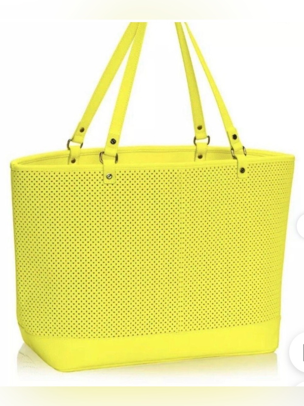 Sunshine ☀️ Yellow Perforated Tote Bag - Yellow
